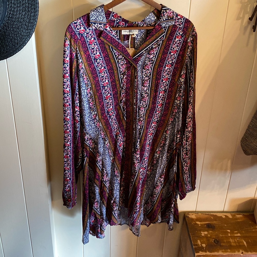 Ansley Woven Tunic Shirt Dress